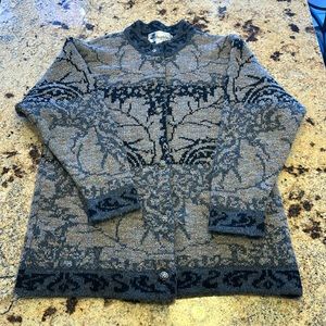 Whortleberry Wool Cardigan Sweater